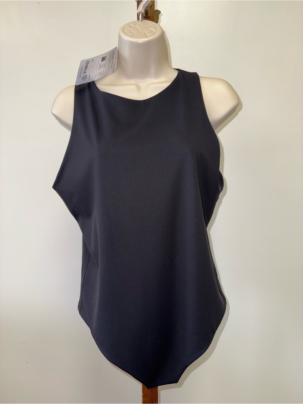 NWT Athleta (Large) Brand New Black Vitaform High Neck Bodysuit Smooth Soft